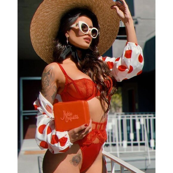 Agent Provocateur Rozlyn Red Lace Bra 34D - Picture 10 of 16